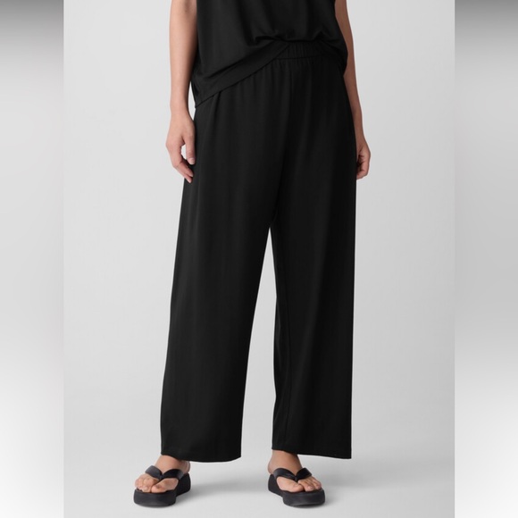 Eileen Fisher Pants - NWT Eileen Fisher Stretch Jersey Knit Pleated Straight Pant